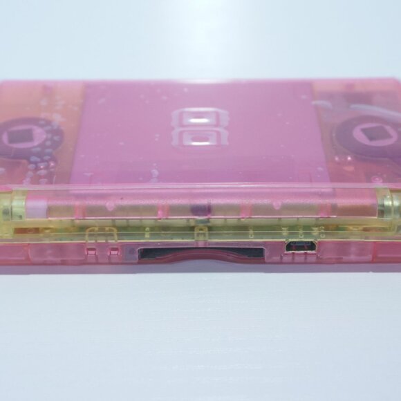 Nintendo DS Lite Transparent Clear Pink & Yellow Lemonade Handheld Game System - Picture 9 of 9
